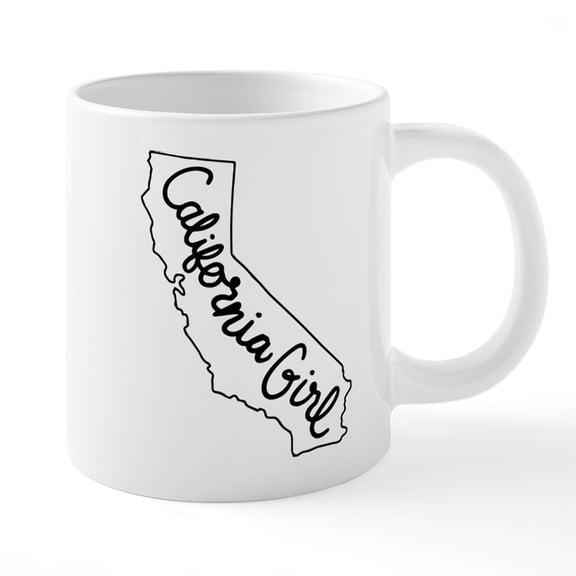 CafePress - California Girl - 20 Oz White Ceramic Mega Mug