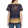 thumbnail image 7 of Wukai Gold Black Glitter Youth Unisex Short Sleeve T-Shirt for Boys, Girls, Teens, and Kids-Small, 7 of 7