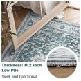 thumbnail image 3 of RUGKING Area Rug 3x5 Vintage Persian Rug Washable Accent Home Decor Rug Indoor Floor Blue Low pile Rug for Entryway Bedroom Dining Room, 3 of 8