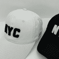 thumbnail image 3 of Dotpet Hat Embroidered NYC Letters Adjustable Baseball Cap For Men And Women(Black), 3 of 5
