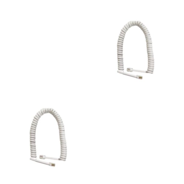 Moyic Cable telefónico: duradero y compatible con varios teléfonos Accesorios para teléfonos Suministros telefónicos blanco 4 núcleos 2 blanco 4 núcleos 2 metros 2Conjunto