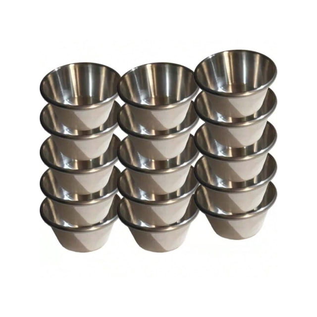 15 Moldes Para Flan O Pastel Individual de Aluminio De Repostería.