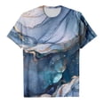 thumbnail image 4 of ICHUANYI Women's T-shirt Fashion Crew Neck Short Sleeve Tops Casual Colorful Print Shirts Cloth New Trending, 4 of 4