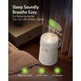 thumbnail image 2 of Stainless Steel Humidifier for Bedroom, Warm Mist Steam Humidifier 4L with Auto Self-Cleaning Mode, Easy Clean & Dishwasher Safe for Large room Living Room Home Office, Tip-Over Protection, White, 2 of 7