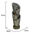 thumbnail image 4 of 38" H Multi-LeveLED Solar Powered Fountain with Warm White LEDS, 4 of 4