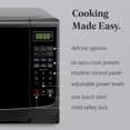 thumbnail image 3 of Farberware Countertop Microwave Oven with LED Lighting & Child Lock, 1.1 Cu Ft Black, 3 of 6