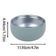 thumbnail image 3 of 2 In 1 Heat Bowl With Suction Cup Stainless Steel Porridge Bowl With Detachable Silicone Sleeve Leak Proof Small Part, 3 of 4