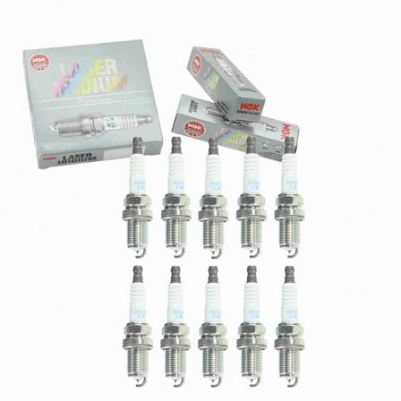 10 pc NGK 93298 Laser Iridium Spark Plugs for 1822A086 4505 4703 IKH16TT PKH16TT Ignition Wire Secondary Fits select: 2014-2015,2017-2020 MITSUBISHI MIRAGE