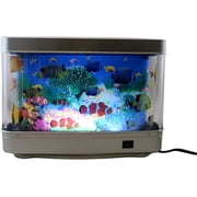 Realistic Moving Tropical Fish Aquarium Lamp  Soothing Night Light for Home, Bedroom, and Living Room Dcor  110V USA