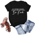 thumbnail image 1 of Camisetas de Manga Corta para Mujer Tallas Plus y Jóvenes - Diseños Lindos y Gráficos, Color Negro, 1 of 7