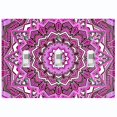 thumbnail image 1 of Metal Light Switch Plate Cover Purple Mandala Ice Flower Tile Pattern MDL051, 1 of 13