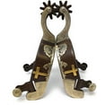thumbnail image 4 of AJ Tack Praying Cowboy Antique Brown Spurs, 4 of 5