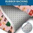 thumbnail image 4 of Pink Christmas Nutcracker Pattern Bathroom Rugs Sets 3 Piece,Toilet Cover Set,Absorbent Non Slip Bathroom Mats Sets with U-Shaped Contour Rug Toilet Rug Set, 4 of 5