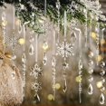 thumbnail image 1 of rnos para Arbol de Navidad, 30Pcs Acrílico Copos de Nieve, Carámbano y Gotas Colgantes Navideños, Cristal Decoracion para Árbol Navideño, 1 of 3