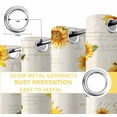 thumbnail image 4 of Fsddascl Yellow Sunflower Blackout Curtains for Bedroom/Living Room, Thermal Insulated Kitchen Curtains, Vintage Country Bee Farmhouse Floral Grommet Darkening Window Treatment Drapes 42"x84"x2, 4 of 6