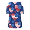 thumbnail image 5 of IROINNID 4th of July T-Shirt For Women Fashion Summer Casual Strapless Blouse Top V-Neck Women Tops America Independence Day, 5 of 5