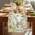 thumbnail image 5 of YOPINCO Easter Table Runner Rabbit & Egg Design Canvas Table Accent Spring Holiday Home Party Kitchen Dining Tableware 13x72 inches, 5 of 22