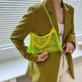 thumbnail image 1 of Bolsa Bolso de hombro portátil de color caramelo de verano Bolso de axila con cadena de PVC (Amarillo) JShteea Para Estrenar, 1 of 9