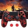 thumbnail image 4 of Joernso 1 Set Silicone Case with Joystick Cover High Flexibility Wear-resistant Dust-proof Smooth Surface Protector Removable Game Controller Skin Grip Cover Case Set for PS4, 4 of 8