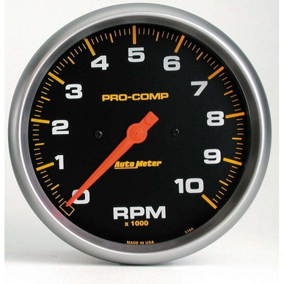 AUTO METER 5160 5IN TACH, 10,000 RPM, IN- DASH, ELEC