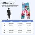 thumbnail image 4 of Lsque Tropical Flamingo Pool Float Print Men's Pajama Pants, Lounge Pant - Comfortable Home Wear,Elastic Waistband, Stylish Design-Small, 4 of 9