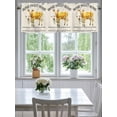 thumbnail image 4 of Curtain Valance for Windows,Farm Cow Cute Animal Watercolor Kitchen Valances Rod Pocket Short Curtains,Sweet Home Quote Window Treatment Panel for Bedroom Bathroom 42"x12", 4 of 7