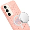 thumbnail image 6 of SaniMore for Samsung Galaxy S23 FE Case, [Dissipate Heat] Camera Protection Foldable Bracket Stand Shell with Wireless Charging Shockproof Bumper Drop Resistant, Pink, 6 of 7