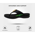 thumbnail image 5 of AEROTHOTIC Arch Supportive Strappy Orthotic Comfortable Flip Flops Cushion Soft Toe Post Non-Slip Summer Casual Travel Walking Thong Sandals Women Beach Essentials, 5 of 6
