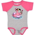 thumbnail image 3 of Inktastic Flamingo with Sunglasses Pool Float and Drink Boys or Girls Baby Bodysuit, 3 of 5