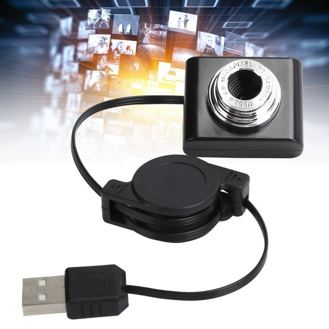 HD Mini Camera, USB2.0 Camera Plug And Play Retractable Cable Easy To Store For Home For Office