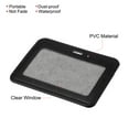 thumbnail image 4 of Uxcell 4"x3" Horizontal Badge Holders Clear ID Window with 1 Card Slot, Black 2Pack, 4 of 5