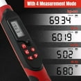 thumbnail image 4 of 3/8 Inch Drive Digital Torque Wrench 6.8-135N.M (5.02-99.57FT. LB), Electric Torque Wrench With Buzzer& LED Indicator& Preset Value& Data Storage, For Bike/Motorcycle/Auto Repair, Accuracy ±2%, 4 of 8