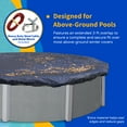 thumbnail image 6 of Blue Wave Heavy Duty Pool Covers, Polyethylene, Black, 9 lb, 6 of 7