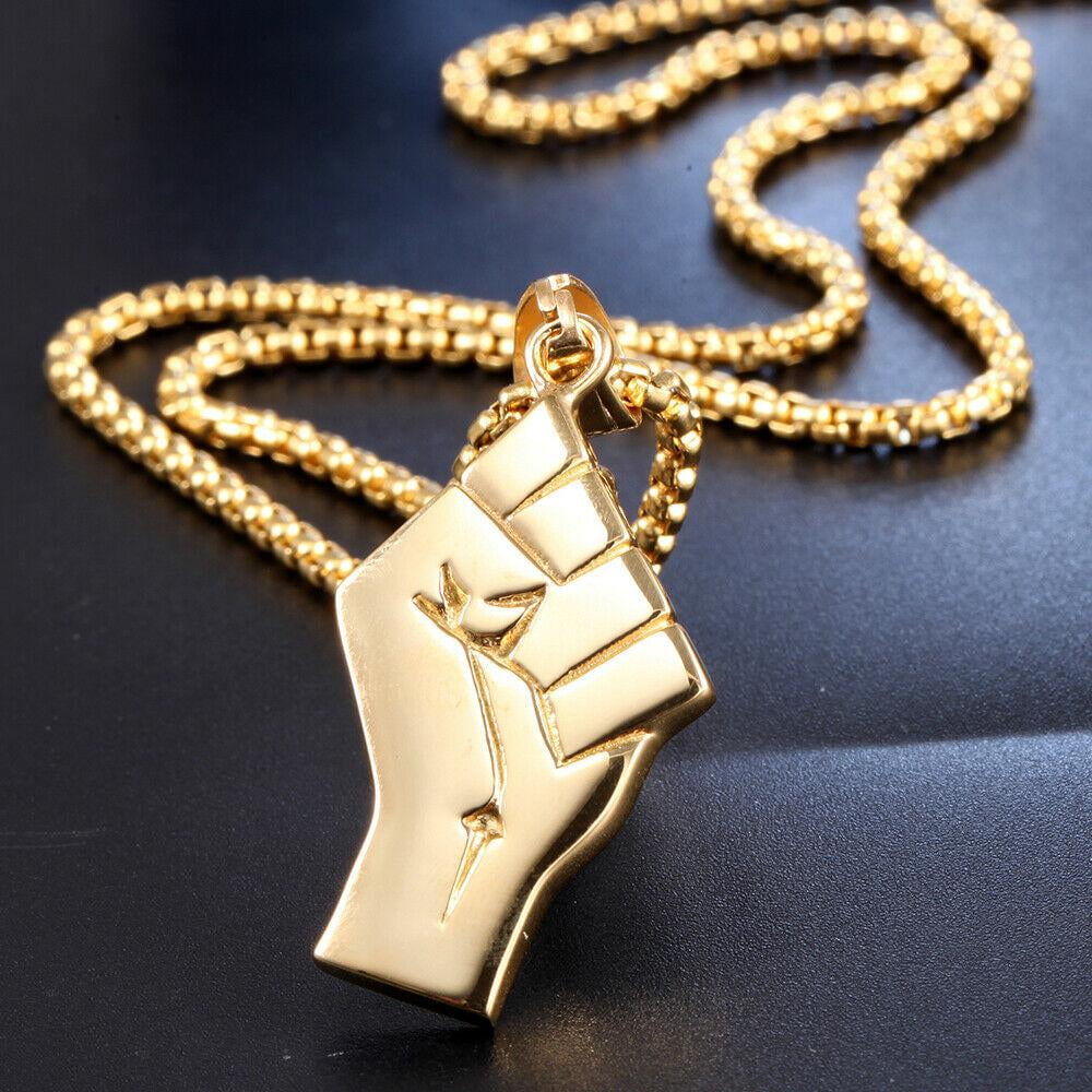 Gold fist pendant Clearance