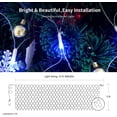 thumbnail image 7 of Led Net Mesh String Lights Outdoor Christmas Net Lights, 5FT x 5FT 96 Led String Light with 8 Modes, Connectable Fairy Light for Outdoor, Indoor, Christmas Tree, Party Decor, Blue, 7 of 7