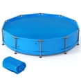 thumbnail image 2 of Costway 12ft x 30in Metal Frame Above Ground Swimming Pool with 12 FT Solar Pool Cover, 2 of 9
