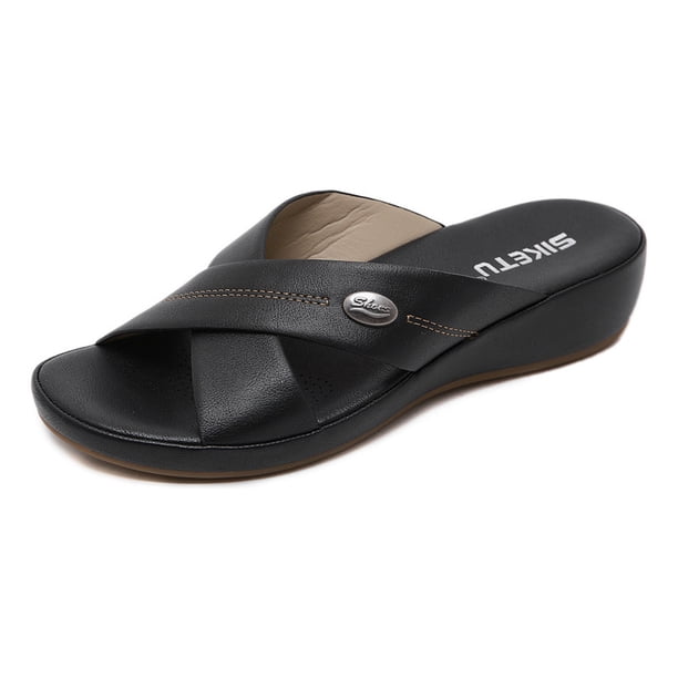 Zapatillas cómodas para el hogar, tamaño grande, ligeras y elásticas para mujer