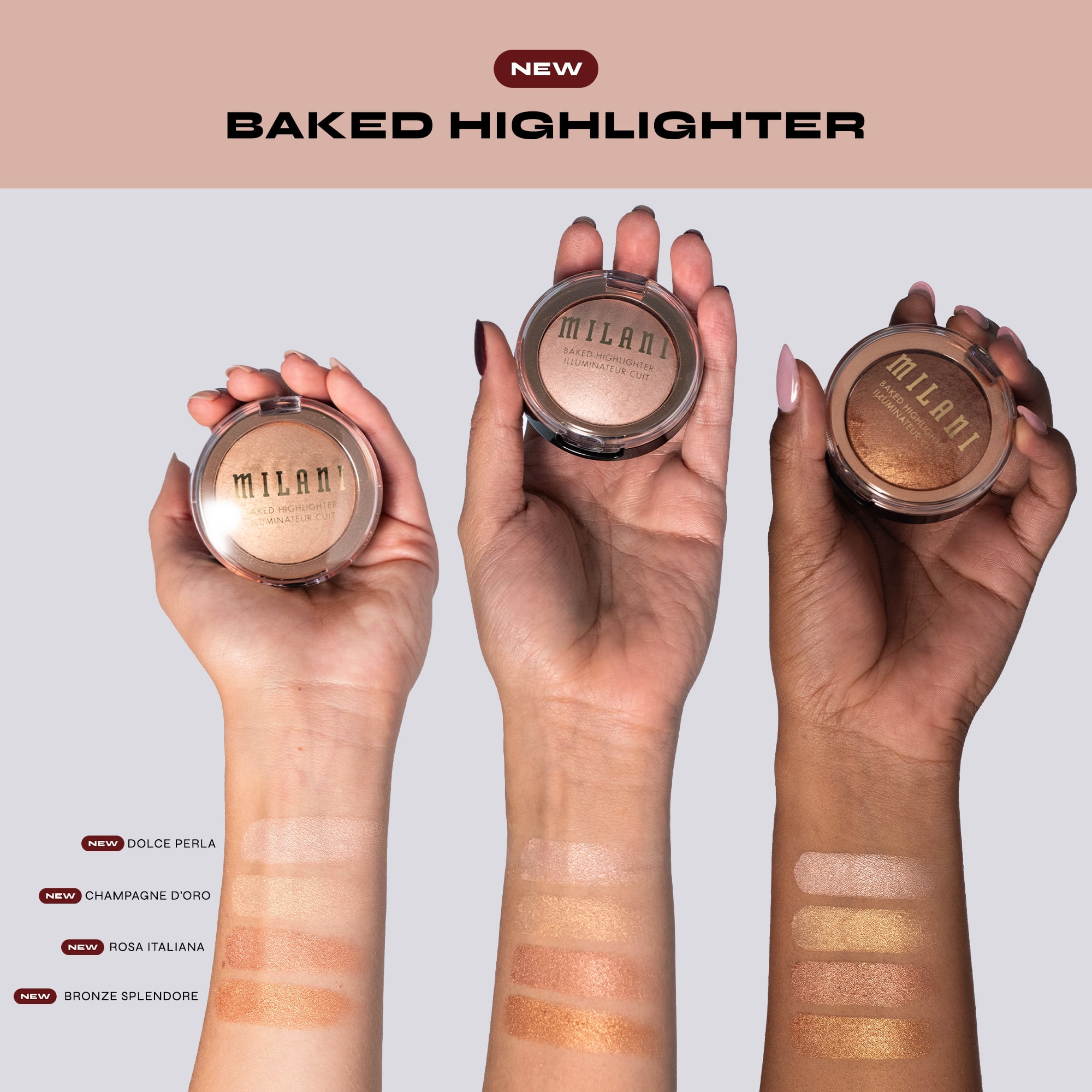 PR MIL Baked Highlighter, Dolce Perla 01