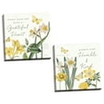 thumbnail image 2 of Gango Home Decor Citron Curiosities Inspirational Floral Wall Art ; Two Yellow 16x16in Hand-Stretched Canvases, 2 of 6