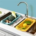 Dish Drying Rack Retractable Drain Basket for Vegetable, Fruit