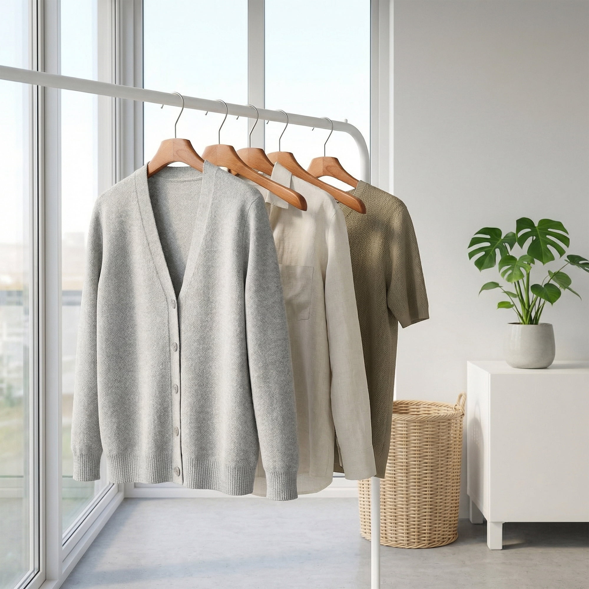 Unique Bargains 2 Pcs Wood Non-Slip Space Saving Hangers for Clothing Brown 15.7inch