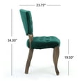 thumbnail image 4 of Bates Tufted Velvet Dining Chair with Cabriole Legs (Set of 2), 4 of 9