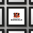 thumbnail image 2 of Gallery Pops NFL Cincinnati Bengals - Primary Mark Logotype Wall Art, Black Framed Version, 12" x 12", 2 of 5