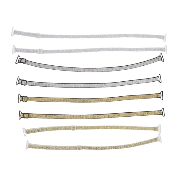 TEHAUX 4Pares Ajustables Para Elasticas Multicolor Con Antideslizante Para Uso Diario