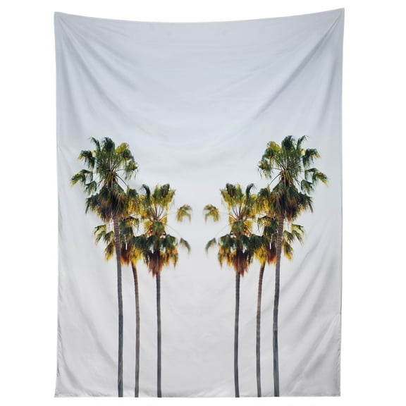 Society6 Chelsea Victoria Make Me Sway Unframed Tapestry Wall Art, 50" x 60", Coastal, Tropical, Palm Trees, Portrait Orientation Wall Hanging Blanket Home Decor
