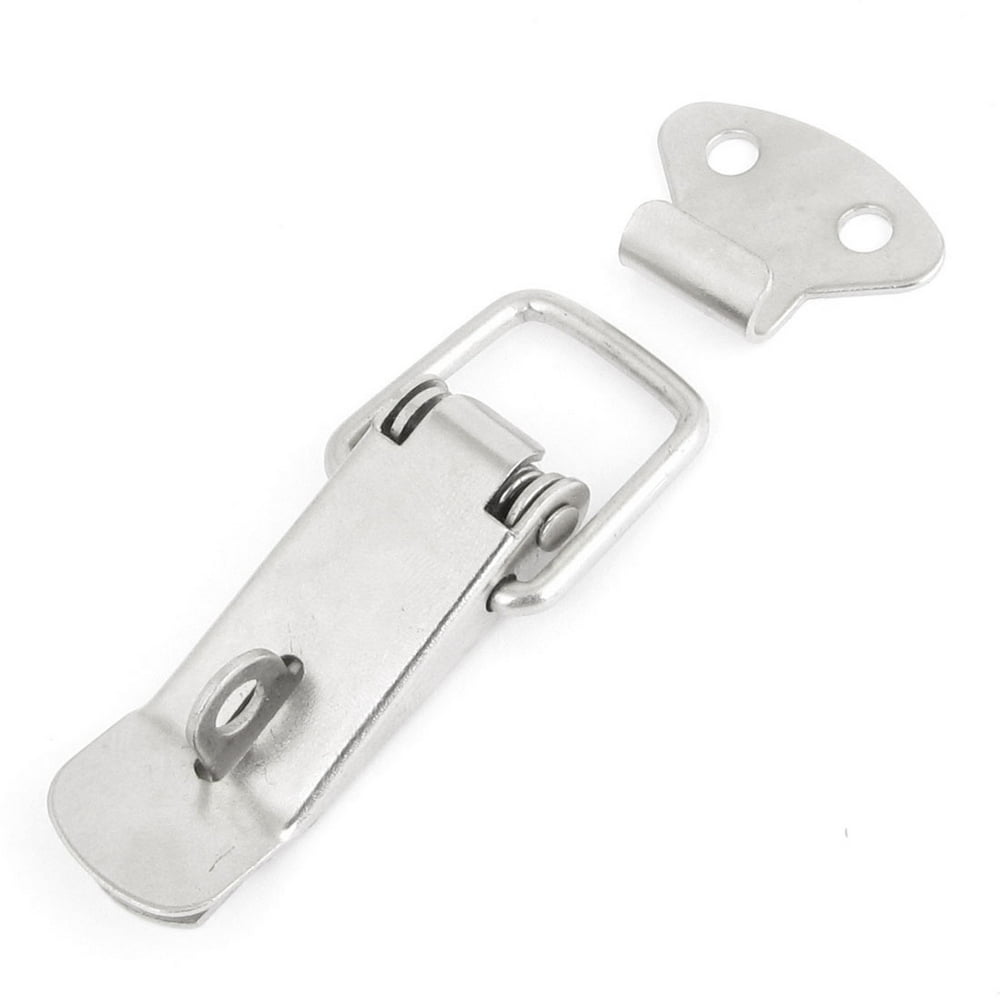 Unique Bargains Spring Loaded Stainless Steel Drawer Toggle Latch Hasp 2.8" Walmart