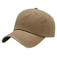 thumbnail image 1 of Women's Casual Water Washed Pure Cotton Solid Color Light Board Baseball Cap, 1 of 3