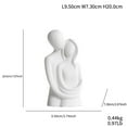 thumbnail image 7 of European-style creative couple's ceramic figurine, simple living room decoration, romantic gift., 7 of 7