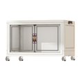 thumbnail image 3 of Abbracc Foldable Storage Cabinet Fashion Portable for Farmhouse Drawing Room Kitchen White 1 Layer 55 cm, 3 of 9