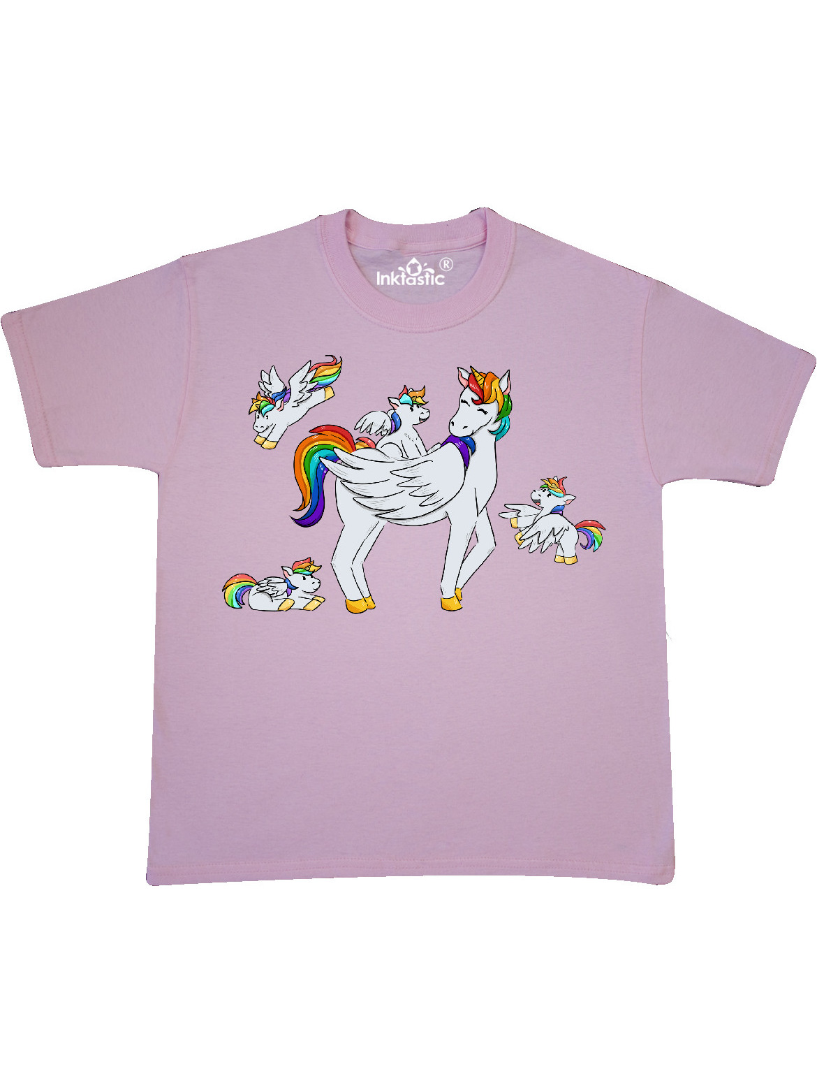 INKtastic Cute Unicorn Family Youth TShirt